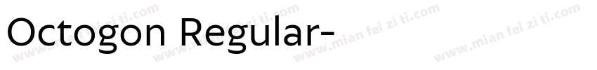 Octogon Regular字体转换
